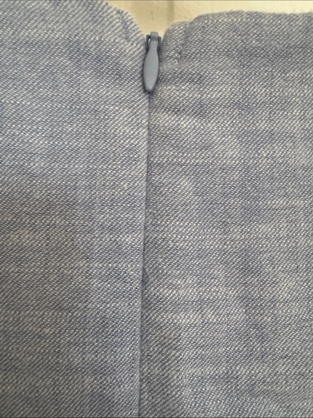 NWT Joe Fresh Sky Blue Tie-Front Sleeveless Midi Dress with side pockets - Picture 6 of 7